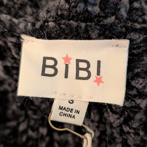 Black Knit Sweater with Fringe Size Small - Picture 8 of 10